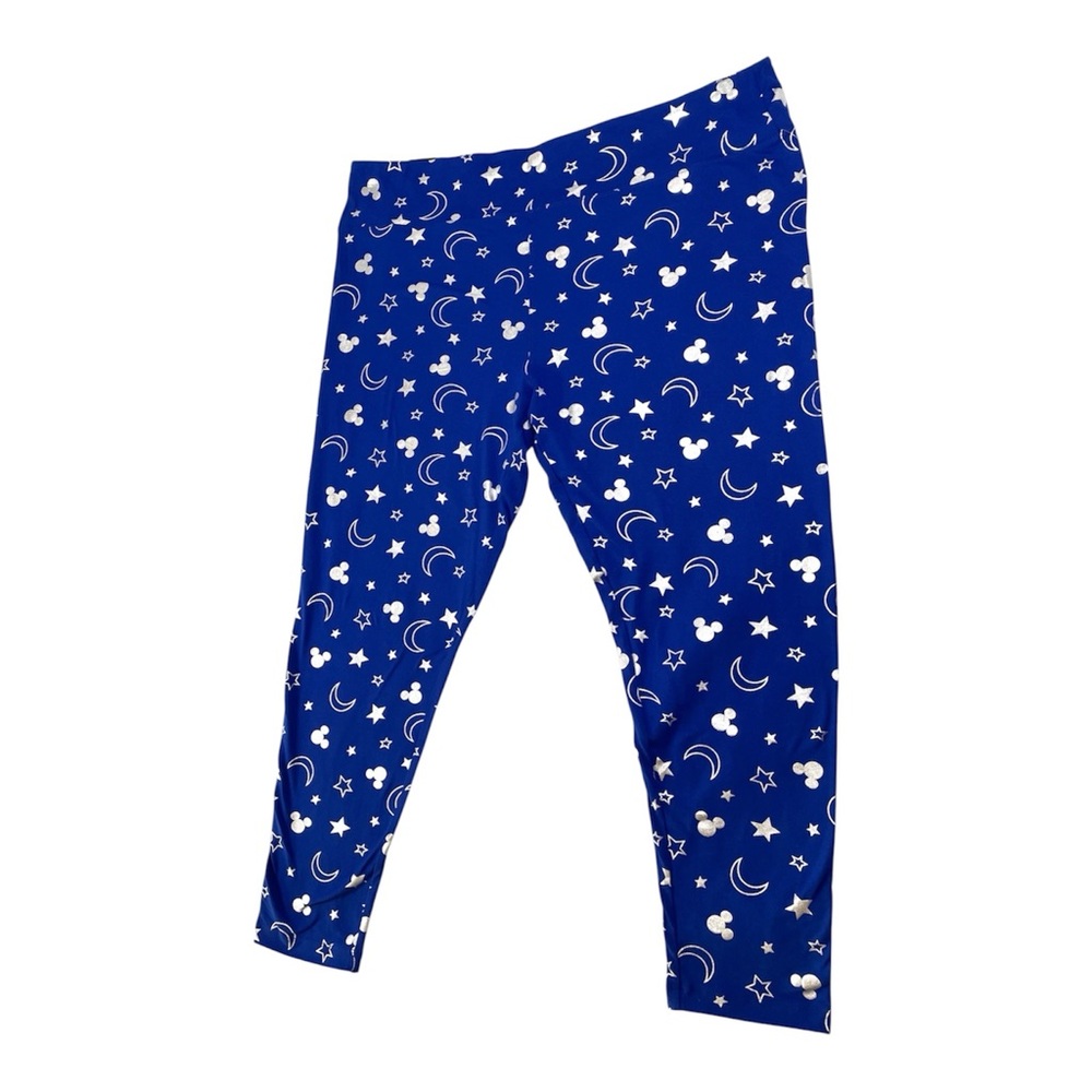 Disney Mickey Mouse Fantasia Moon Stars Wishes Come True Celestial Leggings 1X